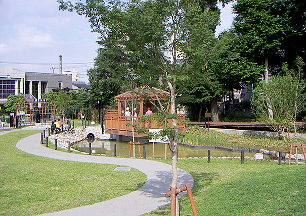 杉並区立読書の森公園の公園工事・施工写真